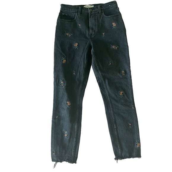 Embroidered Black Jeans - Picture 1 of 2